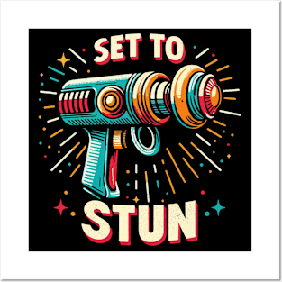 Set to Stun - Retro Vintage Sci Fi Ray Gun Posters and Art